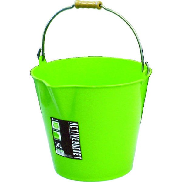 ・注ぎやすい口元形状です。・内側に1［［リットル］］毎の目盛付です。・持ちやすい底面です。・園芸・DIY用バケツ・容量(L)：14・高さ(mm)：275・色：ライトグリーン・外径(mm)：320・軟質ポリエチレン(PE)+EVA・生産国 ベ...