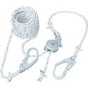 【メーカー在庫あり】 藤井電工(株) ツヨロン 水平親綱緊張器付GCハリップ10m GCH-10-BX HD(4)