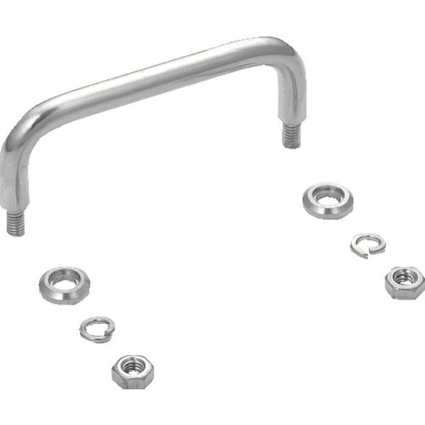 ・H-42-C-2、H-42-C-4、H-42-C-15と同サイズのチタン合金製ハンドルH-42-CT型もあります。・(H-42-C-2とはL・B寸法が若干異なります)・各種産業機器、キャビネット。・全長(mm)：66・全高(mm)：22・径(mm)：6・ねじ寸法：M4・ねじ長さ(mm)：7・取付ピッチ(mm)：60・色：ステンレス・表面処理：鏡面研磨・高さ(mm)：22・全長L(mm)：66・ステンレス鋼(SUS304)・ステンレス(SUS304)・スプリングワッシャー・六角ナット・化粧座金 各2個付・生産国 中国・JANコード 4510932000994・質量 20g・コード：254-0045 ・品目：H42B8H-42-B-8楽天 HD店　
