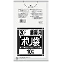 【メーカー在庫あり】 N23CL 日本サニパック(株) サニパック N-23Nシリーズ20L 透明 10枚 N-23-CL HD店(3)