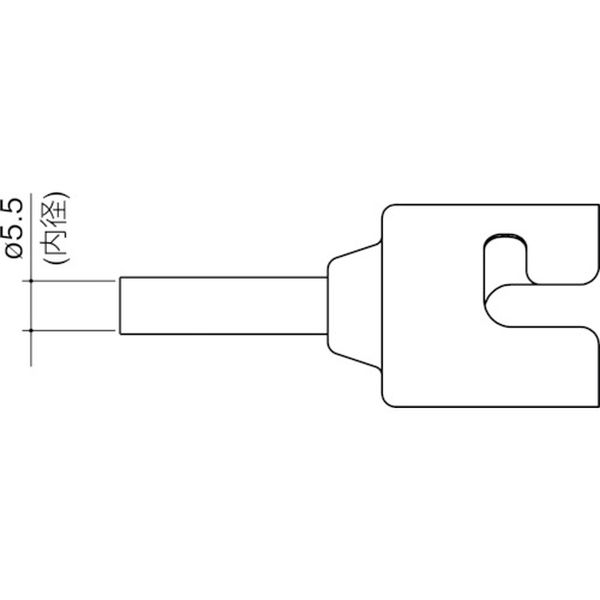 ・工具なしで簡単脱着が可能です。・SMDリワーク・内径(mm)：Φ5.5・品名：ノズル・適合ステーション機器：FR-810、FR-810B、FR-811・生産国 日本・JANコード 4962615043567・質量 24.200g・コード：753-5171 ・品目：N5103N51-03楽天 HD店　