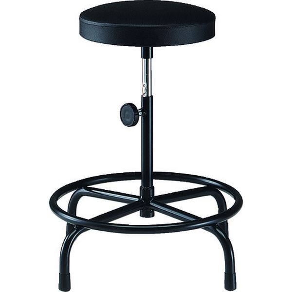 ・座部が回転するタイプのいろんな作業環境に合った作業椅子です。・張地：ビニールレザー張り・色：ブラック・座幅(mm)：315・座高(mm)：500〜640・座上下昇降機能：ねじ式・座部:ウレタン・脚部:スチール(粉体塗装)・生産国 日本・J...