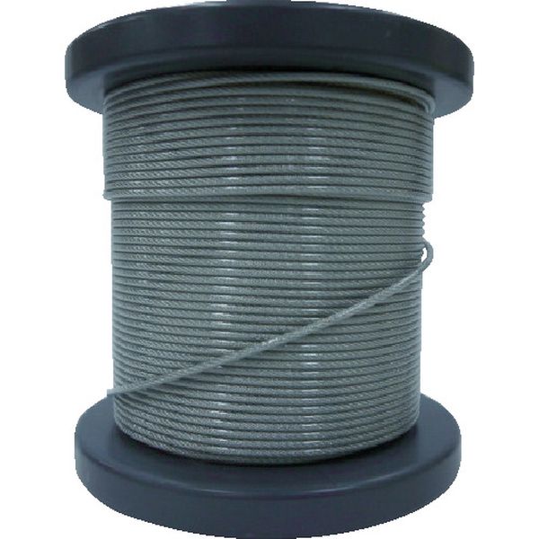 【メーカー在庫あり】 NSB15018050M SUSワイヤロープ1.50/1.80mm 7×7 50m巻コート付(クリアー) NSB150-180-50M H...