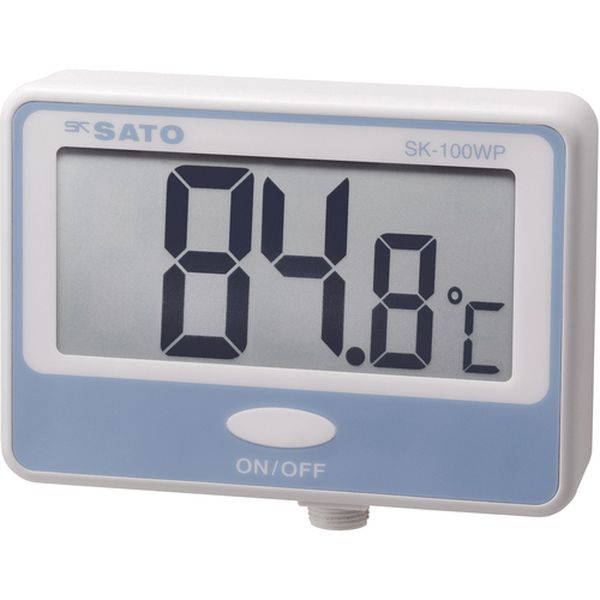 【メーカー在庫あり】 SK100WP (株)佐藤計量器製作所 佐藤 壁掛型防水デジタル温度計（指示計のみ） SK-100WP HD