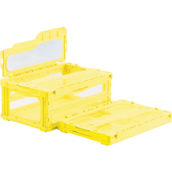 【メーカー在庫あり】 SKMLOC30BYE フタ一体型折りたたみコンテナー 559130 マドコンライトC-30Bイエロ..