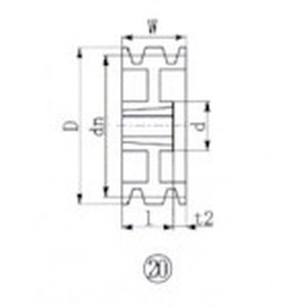 【メーカー在庫あり】 SPB2363 エバオン(株) EVN ブッシングプーリー SPB 236mm 溝数3 SPB236-3 HD店