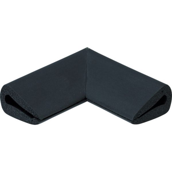 【メーカー在庫あり】 TAC157BK トラスコ中山(株) TRUSCO 安心クッション はさみこみ型 コーナー用 幅18mm ブラック TAC-157BK HD店