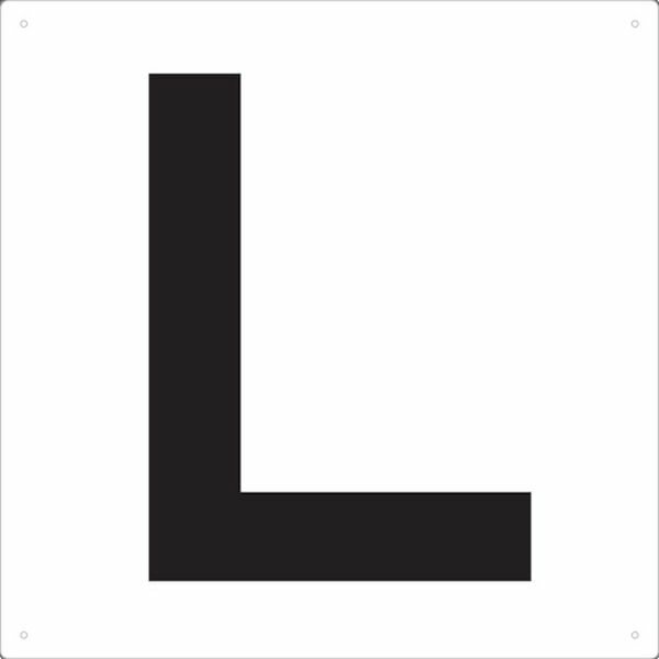 【メーカー在庫あり】 トラスコ中山(株) TRUSCO 表示板 アルファベット「L」 420X420 TAEH-L HD