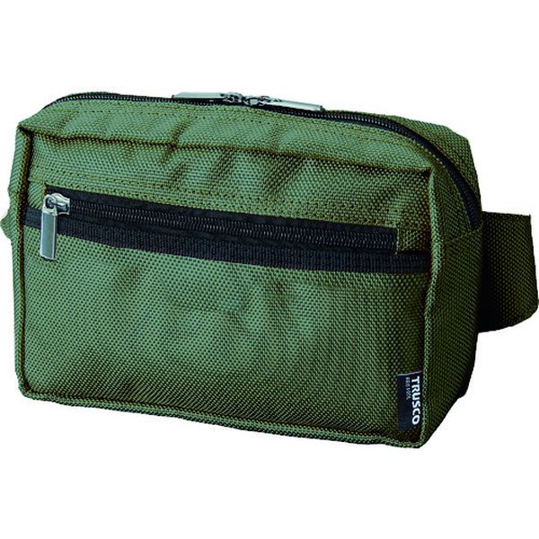 ・シンプルでコンパクトなウエストポーチです。・色：グリーン・幅(mm)：225・奥行(mm)：55・高さ(mm)：150・形状：ウエストポーチ・腰まわり寸法90cmまで・ポリエステル・生産国 中国・JANコード 4989999125962・...