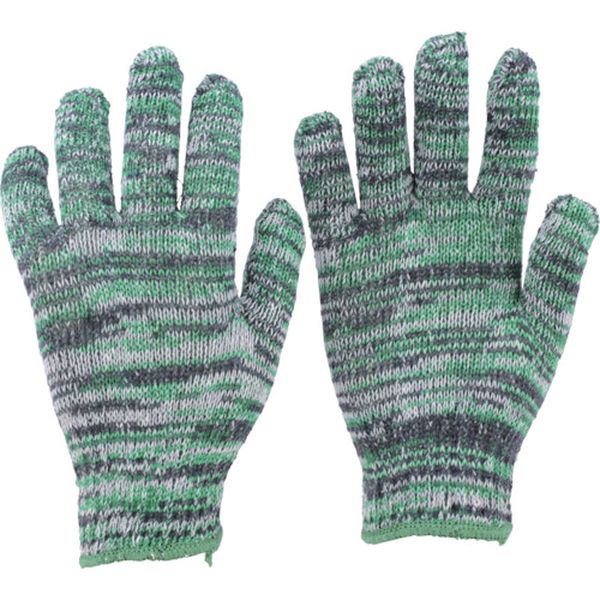 【メーカー在庫あり】 TGC500G トラスコ中山(株) TRUSCO カラ-軍手 雑色緑 10双入 TGC-500-G HD店