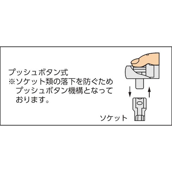 【メーカー在庫あり】 TSRH2A トラスコ中山(株) TRUSCO ラチェットハンドル 差込角6.35 全長145mm TSRH2-A HD店