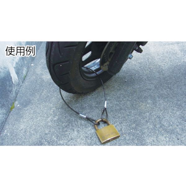 【メーカー在庫あり】 Y64 鉄製カットワイヤー 黒PVCコーティング 3(4.3)X1040mm (...
