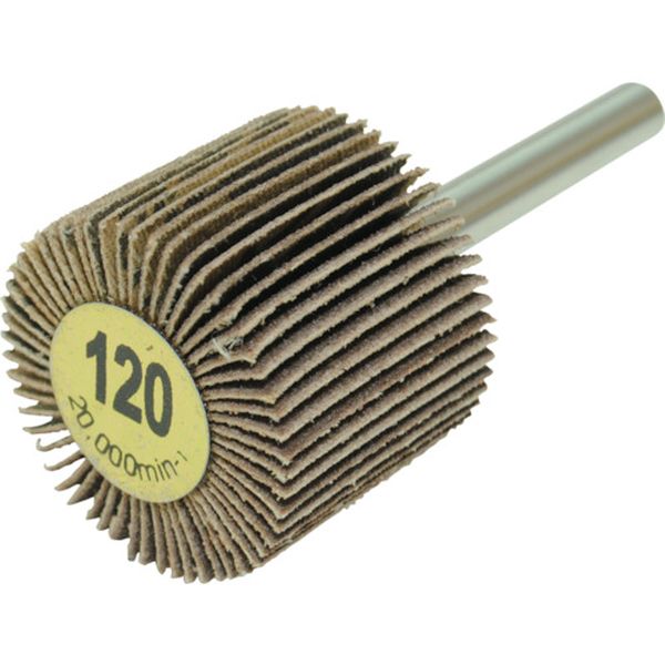 【メーカー在庫あり】 UF30257 柳瀬(株) ヤナセ 軸付フラップホイール(120) 10個入り YUF3025 HD店