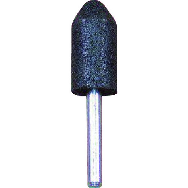 【メーカー在庫あり】 BA1938H15P 柳瀬(株) ヤナセ レジノイド軸付砥石 A(黒) 砲弾 19x38x6 5本入り BA1938-H1-5P HD店