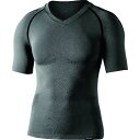 【メーカー在庫あり】 JW59139ML BTデュアルクロス ショートスリーブVネックシャツ グレー/ブラック M〜L JW-591-39-M~L HD店(4)