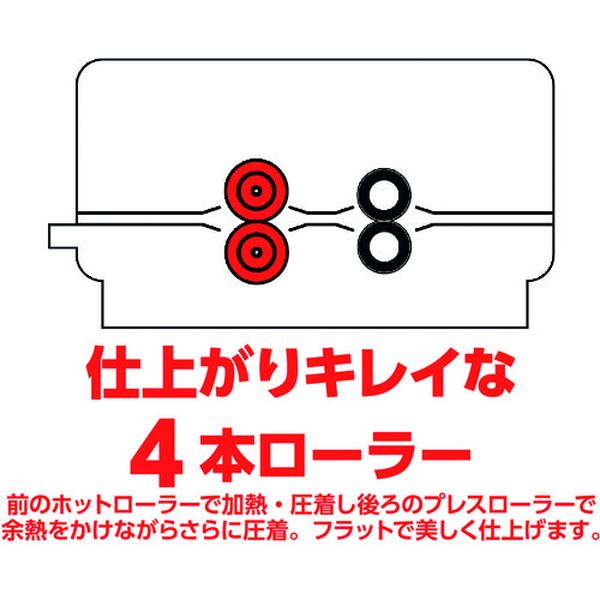 【メーカー在庫あり】 (株)アスカ アスカ 4ローラーラミネーター L410A3 HD店