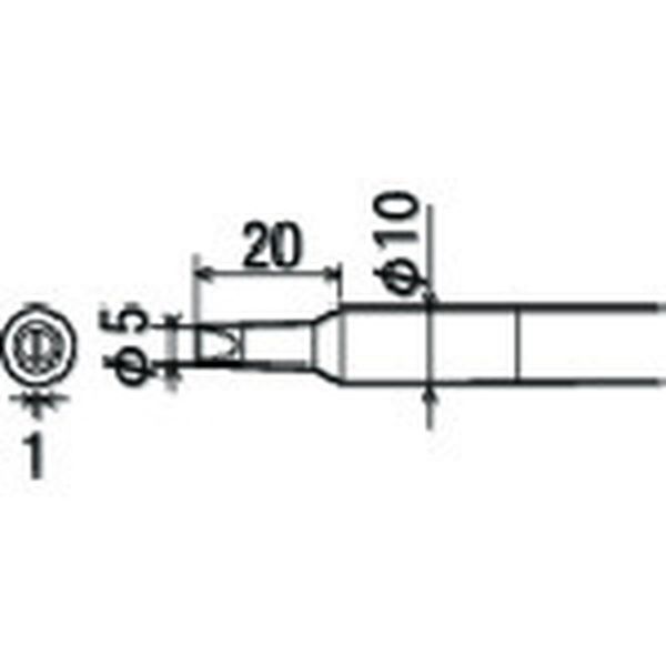 【メーカー在庫あり】 PX40RT5D 太洋電機産業(株) グット PX4用 替こて先 5D PX-40RT-5D HD店