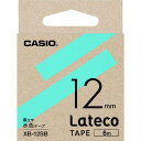 【メーカー在庫あり】 カシオ計算機(株) カシオ ラテコ(Lateco)専用詰め替えテープ 12mm 水色テープに黒文字 XB12SB HD店