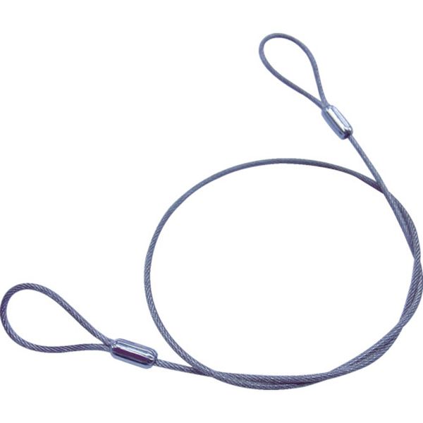 【メーカー在庫あり】 Y89 ステンレスカットワイヤー アルミカシメ 透明PVCコーティング 0.81(1.2)X900..