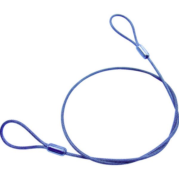 【メーカー在庫あり】 Y90 ステンレスカットワイヤー アルミカシメ 黒PVCコーティング 0.81(1.2)X300mm..