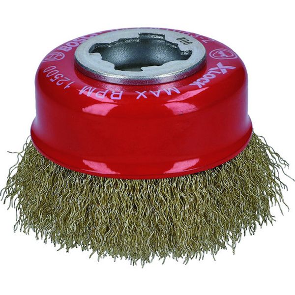 【メーカー在庫あり】 ボッシュ(株) ボッシュ X-LOCKカップワイヤーブラシ75Φ真鍮0.3mmストレート 2608620730 HD店