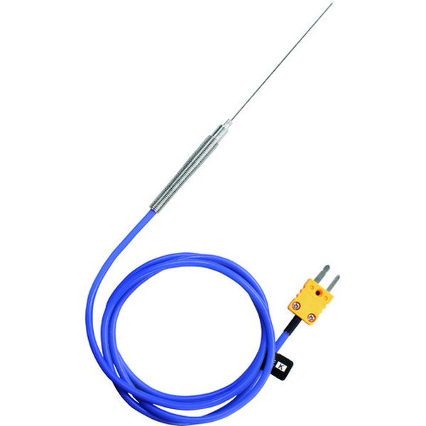 ・防塵・防水等級IP65、水をかけて洗えます。・外して洗えるステンレス製計量皿(SUS304)です。・刺してはかれる直径約1mmの極細針状センサーで、温度測定する食品の傷跡を最小限にとどめることが可能です。・温度センサーはステンレス製(SUS304)、ケーブルはシリコンを使用しています。・HACCPの温度測定・記録に。・ローストビーフなどの芯温測定に。・真空調理、低温調理の食材の中心温度測定に。・測定温度範囲(℃)：0〜200・幅(mm)：8・奥行(mm)：8・高さ(mm)：162・プローブ長(mm)：シース長 約100mm、シース径 φ1.07mm、ケーブル長 約1m・センサー：Kタイプ(クロメル・アルメル)・熱電対：Kタイプ(クロメル・アルメル)・確度(℃)：±2.5・金属シース部寸法(mm)：φ1.07×100・金属シース部材質：SUS304・ケーブル材質：シリコン・外径寸法W(mm)：8・外径寸法H(mm)：162・外径寸法D(mm)：8(ケーブル含まず)・適用温度計：AD-5601A、AD-5602A、AD-5605H、AD-5614、AD-5616、AD-5618、AD-5634・金属シース部寸法(mm)：Φ1.07×100・ケーブル長(m)：約1・生産国 中国・JANコード 4981046160858・質量 36g・コード：195-6157 ・品目：AD1220100AD-1220-100楽天 HD店　