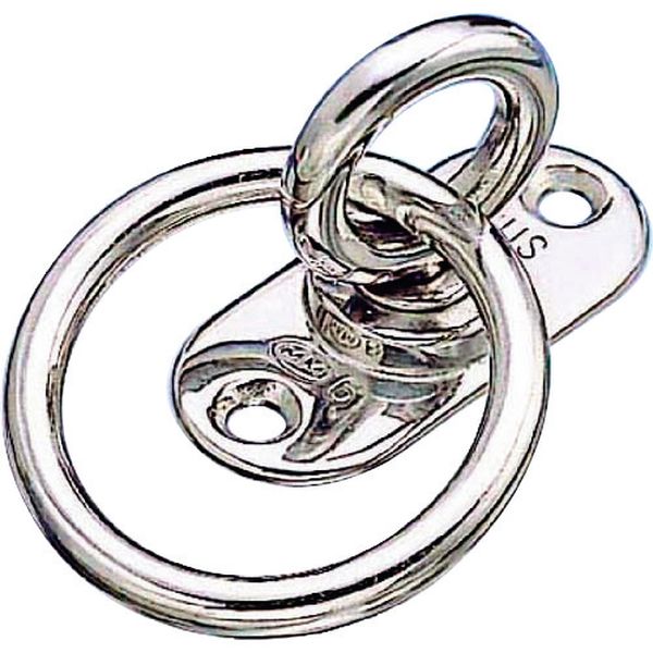 【メーカー在庫あり】 水本 ステンレス 回転パッドアイ丸カン 丸カン内径30mm 20mm×50mm B-914 HD店