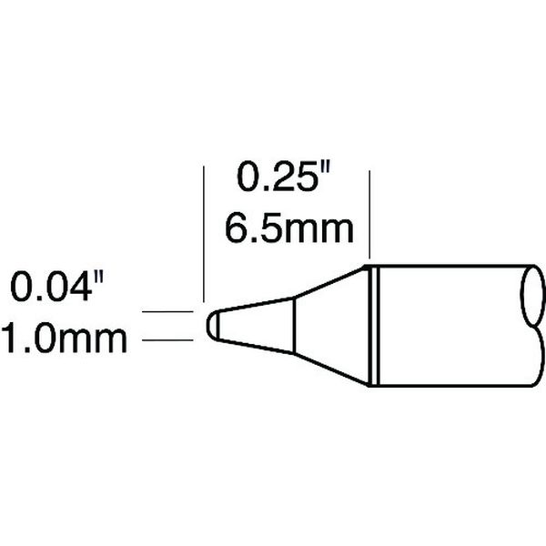 ・MXシリーズ用チップカートリッジです。・設定温度(℃)：413・コテ先名称：B型・413℃　B型　1.0mm x 6.5mm　パワーチップ・生産国 アメリカ・質量 6g・コード：147-7083 ・品目：STTC101PSTTC-101P楽天 HD店　