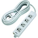 【メーカー在庫あり】 TOT3N410 トラスコ中山(株) TRUSCO 電源タップ 3P抜け止め4個口 10M アース/マグネット付 TOT3N-410 HD店