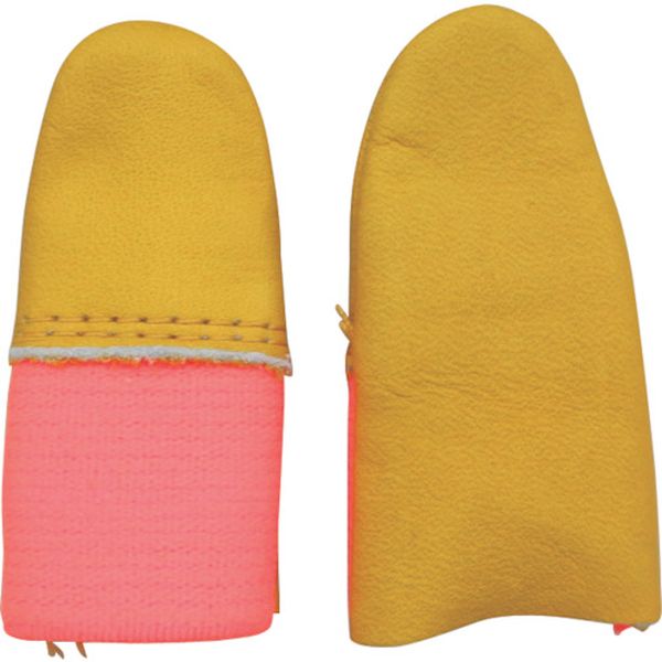 【メーカー在庫あり】 4017W1OR ウインセス(株) ウインセス 牛革指サック 女性 親指用 オレンジ (10本入り) 4017W1-OR HD店