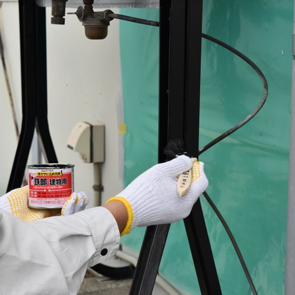 【メーカー在庫あり】 0000100346 アトムサポート(株) アトムペイント 油性鉄部・木部用 ライフ 1.6L 黒 00001-00346 HD店