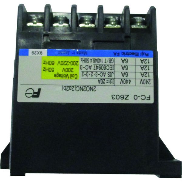 【メーカー在庫あり】 電気チェーンブロック キトーセレクトED3B形用部品 コンタクター FC-OZ603 200V E2DEX10S96172 HD店
