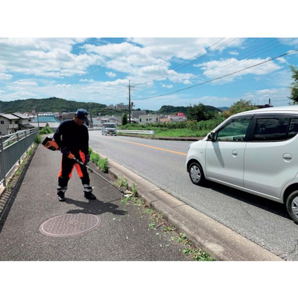 【メーカー在庫あり】 58VLi-ionバッテリー回転ハサミ刈払機 スーパーカルマーelex...