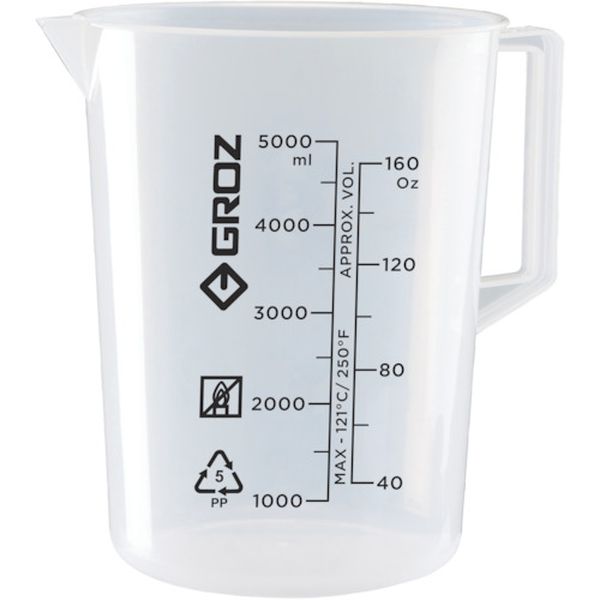 【メーカー在庫あり】 JUG5000G GROZ GROZ オイル用ビーカー 5000ML JUG/5000G HD店 1