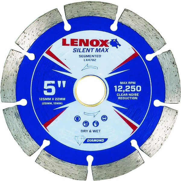 【メーカー在庫あり】 LENOX社 LENOX サイレントマックス セグメント125 静音ダイヤモンドホイール LX4782 HD店