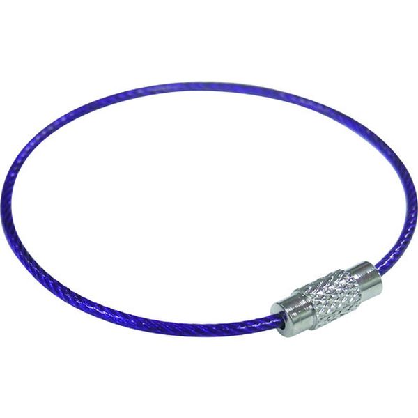 【メーカー在庫あり】 P1756 (株)ニッサチェイン ニッサチェイン ビニコートキーワイヤー 紫 160mm 1PK=1個入り P-1756 HD店