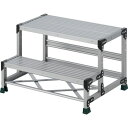 【メーカー在庫あり】 TSF285 トラスコ中山(株) TRUSCO 作業用踏台 2段 ステップ奥行200 高さ0.50m 天板800X400 TSF-285 ...
