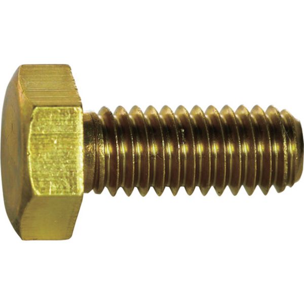 【メーカー在庫あり】 Y5010550 トラスコ中山(株) TRUSCO 六角ボルト 黄銅全ねじ M5×50 9本入 Y501-0550 HD店