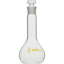 【メーカー在庫あり】 023080200 柴田科学(株) SIBATA メスフラスコ 短形 200mL 023080-200 HD店