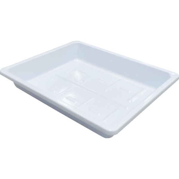 ・大型のバットです。・側面は直角ではなく傾斜がついております。・底面内側はフラットではなく凹凸があります。・ものの整理整頓やその他バットに。・サイズ(呼称)：大四ツ切・外形寸法(mm)幅：450・外形寸法(mm)奥行：370・外形寸法(mm...