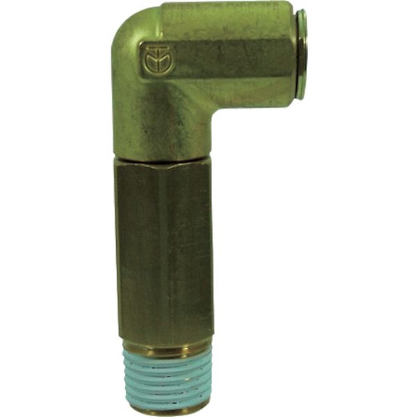 【メーカー在庫あり】 1002M2LBV 冷却水配管用タッチコネクターフジVタイプロングメイルエルボ(金属) 10mm・R1/4 10-02M2LB-V HD店