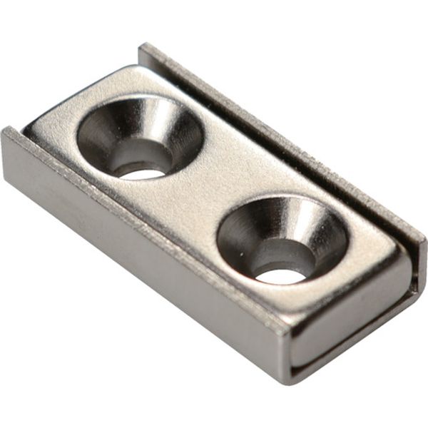 【メーカー在庫あり】 ネオジム磁石 角型 キャップ付 NCC-30L 超強力 皿穴2つ穴 M4 13NCC30L1327 HD店