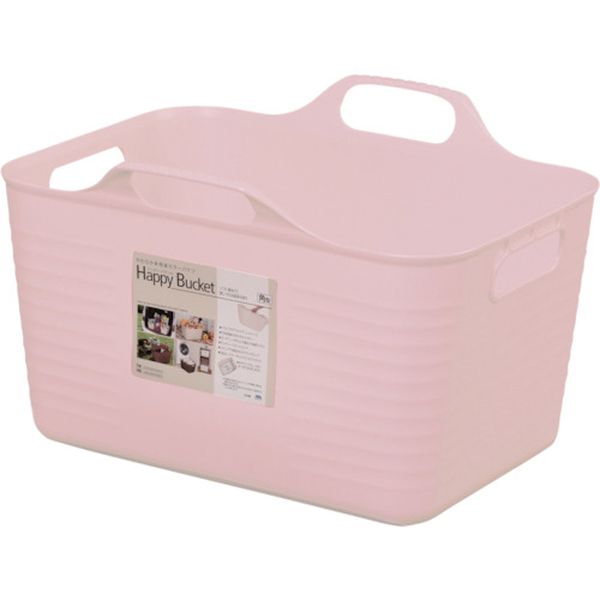 【メーカー在庫あり】 ハッピーバケット 角 1507 S型 ピンク 375×293×244 150763 HD店