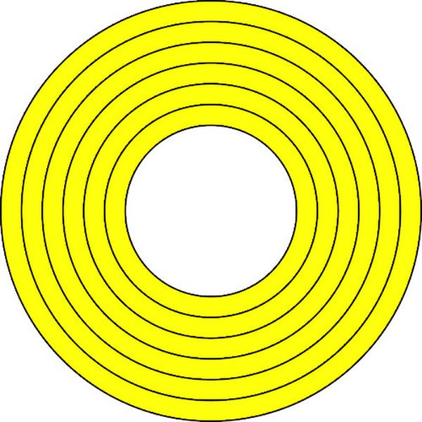 【メーカー在庫あり】 マーキング用ステッカー 黄 マーキング-100Y 内径40-90mmΦ 10枚組 PET 208502 HD店