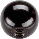 【メーカー在庫あり】 24560.0016 ロームヘルド・ハルダー(株) HALDER ボールノブ DIN 319 モールドネジ付 形状C 黒 24560-0016 HD店