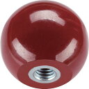 【メーカー在庫あり】 24560.0632 ボールノブ DIN 319 メネジ付ブッシュ入り 形状E 赤 24560-0632 HD店