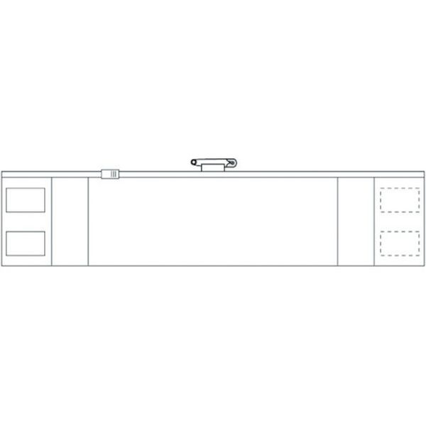 【メーカー在庫あり】 36692A ユニット(株) ユニット ファスナー付腕章白(差し込み式) 軟質ビニール 90×420mm 366-92A HD店