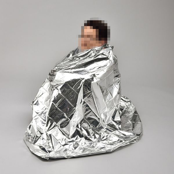 【メーカー在庫あり】 防災用品 4層！静音防寒・防風アルミシート 2130×1370mm アルミ蒸着ポリエチレン 380396 HD店