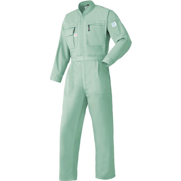 【メーカー在庫あり】 5750102L 山田辰(株) AUTO−BI つなぎ服5750-102アースグリーン-L 5750-EG-L HD店