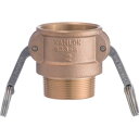 【メーカー在庫あり】 633BB12BR カムロック カプラー オネジ ブロンズ 633-BB 1/2インチ BR 633-BB-1/2-BR HD店